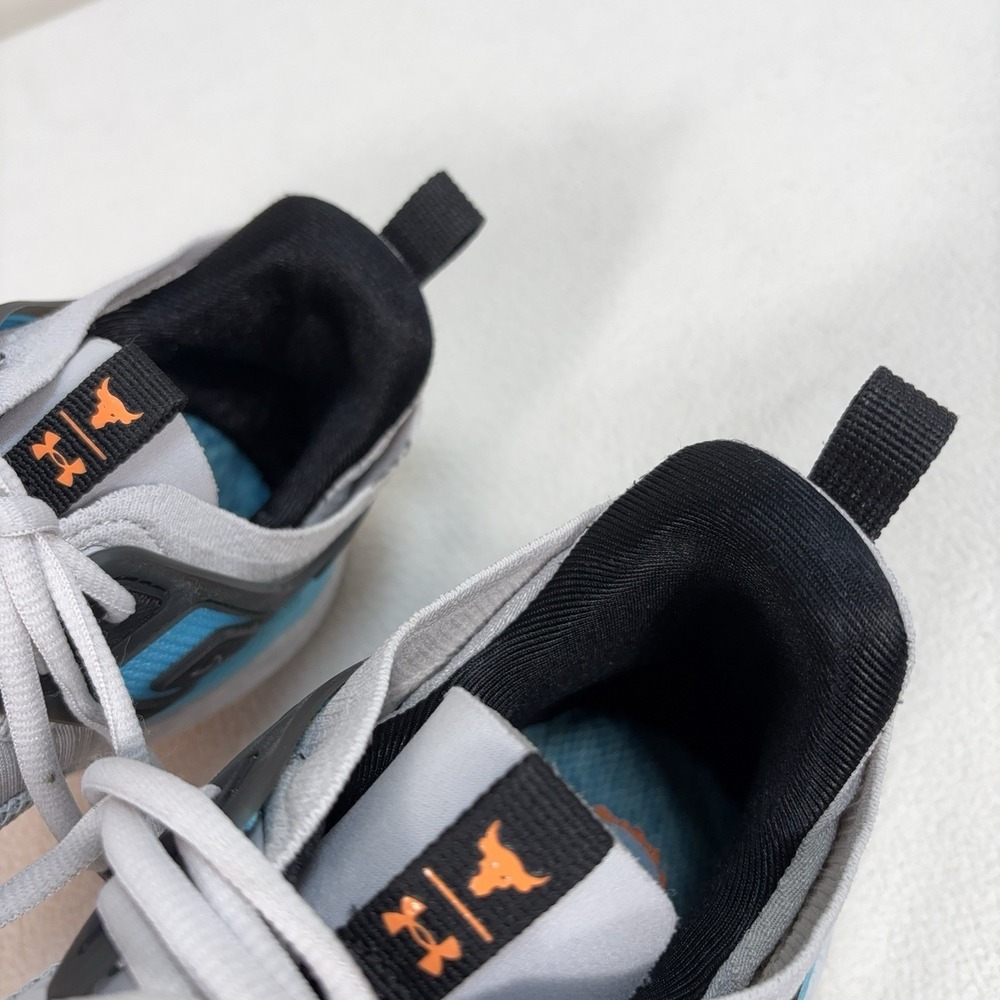 Under Armour Project Rock 5 Training Shoes Men's‎ 11 Gray Blue Bull Performance - Picture 9 of 14